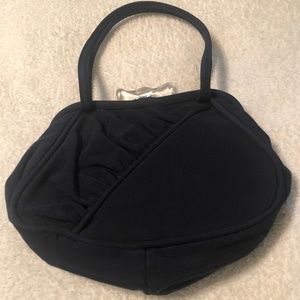 Vintage Black Fabric Purse (1950's era)